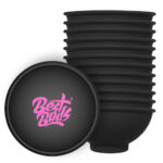 wholesale best buds silicone bowl black pink logo