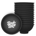 wholesale best buds silicone bowl black white logo