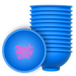 wholesale best buds silicone bowl blue pink logo