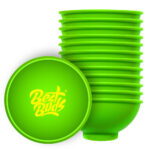 wholesale best buds silicone bowl green yellow logo