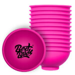 wholesale best buds silicone bowl pink black logo