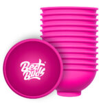 wholesale best buds silicone bowl pink white logo