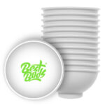 wholesale best buds silicone bowl white green logo