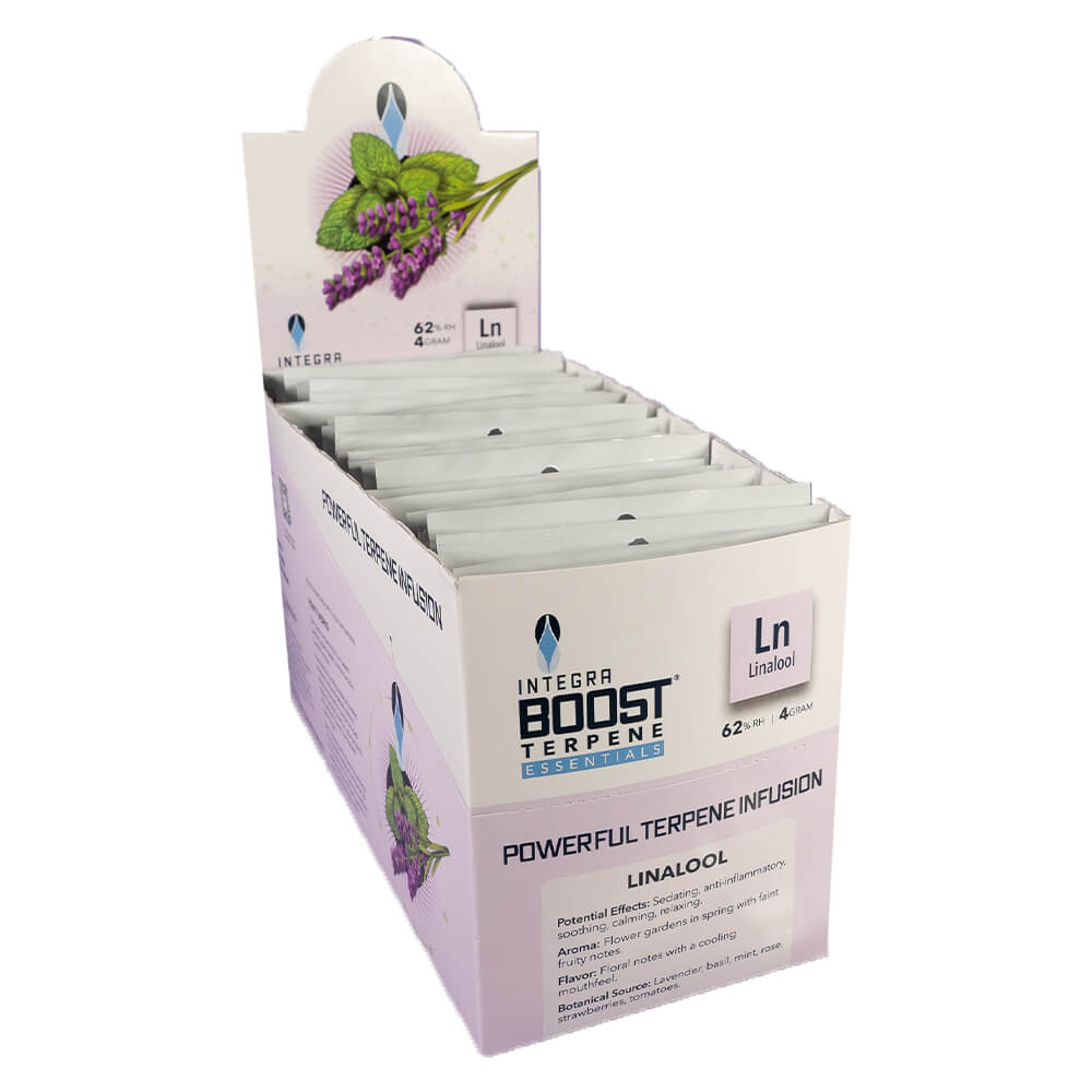 integra-linalool-1.jpg Integra Boost 2-Way Humidity Control Linalool Terpenes 62% RH - 4 Grams (48pcs/display) - Image 1