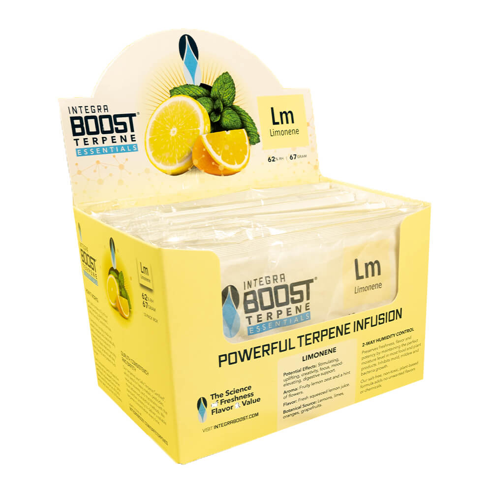 integra-lm-1.jpg Integra Boost 2-Way Humidity Control Limonene Terpenes 62% RH - 67 Grams (12pcs/display) - Image 1