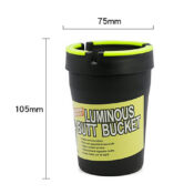 Luminous Butt Bucket Glow-In-The-Dark Ashtray Mix Colors (12pcs/display) - Image 3