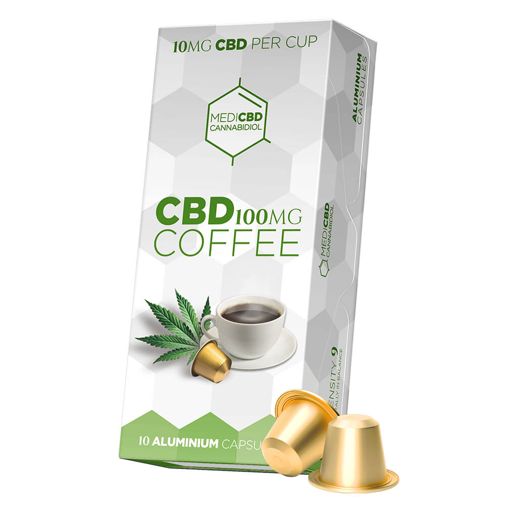 wholesale-medi-cbd-coffee-2 MediCBD Coffee Capsules compatible Nespresso with 100mg CBD (10packs/display) - Image 1