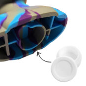 Silicone Bong Alien Head Blue 20cm - Image 3