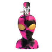 Silicone Bong Alien Head Pink 20cm - Image 2