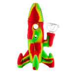wholesale silicone bong rocket rasta 3