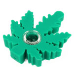 wholesale silicone pipe leaf green