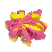 Weed Leaf Peach Silicone Pipe 9x10cm - Image 2