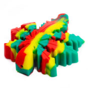 Weed Leaf Rasta Silicone Pipe 9x10cm - Image 2