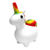 White Unicorn Silicone Pipe 12cm - Image 2