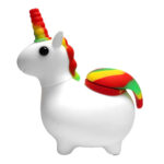 wholesale silicone unicorn pipe white 3