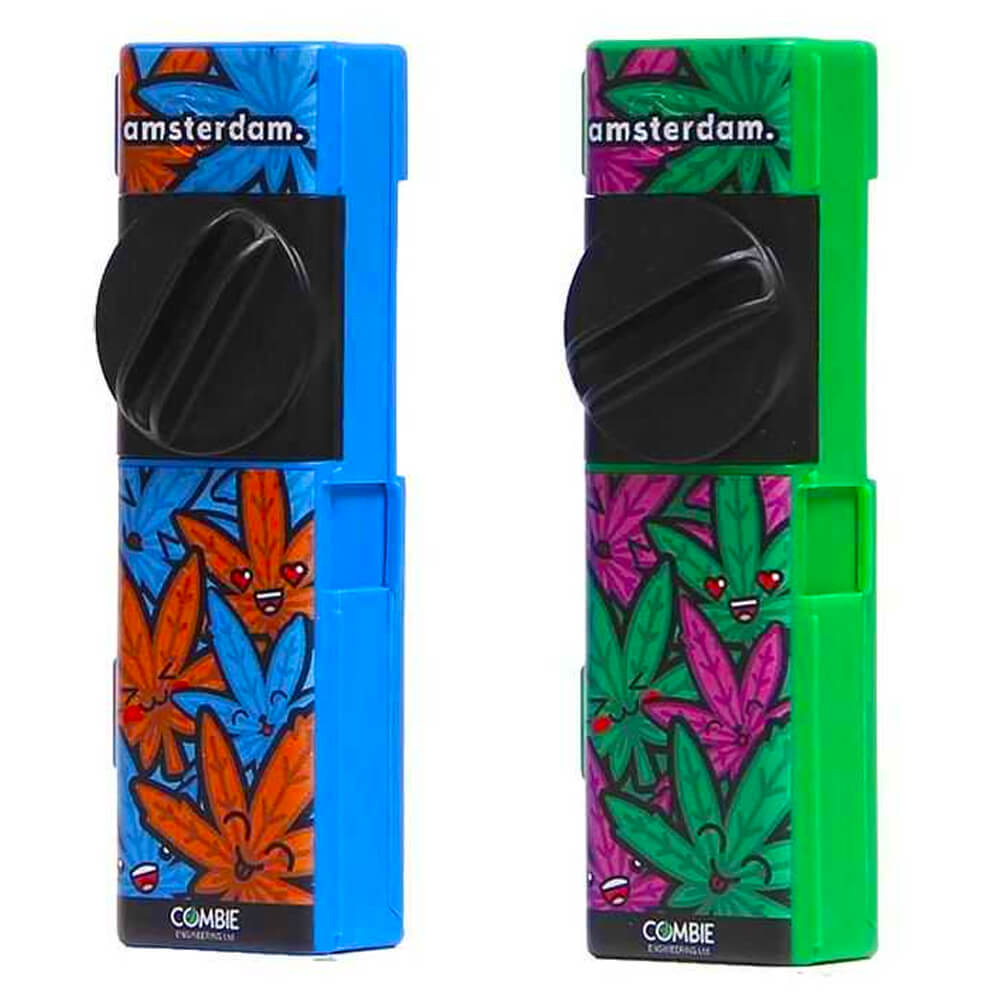 wholesale-combie-grinder-leafs Combie All-In-One Pocket Grinder Weed Leaves (10pcs/display) - Image 1