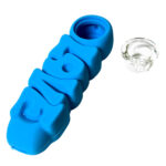 wholesale love silicone pipe blue 3