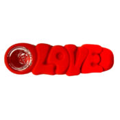 Love Silicone Pipe Red 12cm - Image 3