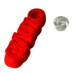 wholesale love silicone pipe red 2