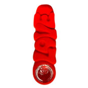 Love Silicone Pipe Red 12cm - Image 2