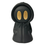 Black Death Silicone Pipe with Metal Spoon and Dab Container 11cm - Image 4