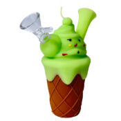 Ice Cream Cone Silicone Pipe 14cm - Image 3