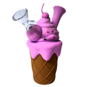 Ice Cream Cone Silicone Pipe 14cm - Image 4