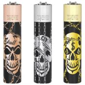 Clipper Metal Lighters With Giftbox Deadly Chains (12pcs/display)