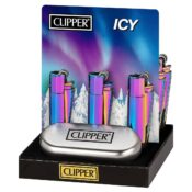 Clipper The Bulldog ICY Metal Lighters + Giftbox (12pcs/display)
