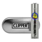 Clipper The Bulldog Silver Metal Lighters + Giftbox (12pcs/display) - Image 3
