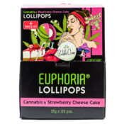 Euphoria Cannabis Lollipops Strawberry Cheesecake (25gx100pcs) - Image 2