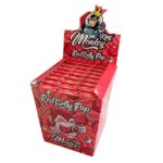 Monkey King Rolling Papers with Filter Tips Red Lolly Pop (24pcs/display) wholesale_monkey_king_red_lolly_pop_1