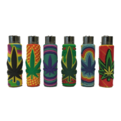 Clipper Lighters Pop Cover Cannabis Leaves (30pcs/display) - Image 2