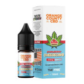 Wholesale Orange County CBD 10ml Cali E-liquid Strawberry Cheesecake 300mg CBD (10pcs:display)