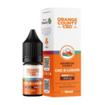 Wholesale Orange County CBD 10ml E-Liquid Rainbow Candy 300mg CBD (10pcs:display)