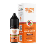 Wholesale Orange County CBD 10ml E-Liquid Strawberry & Lime 300mg CBD (10pcs_display)