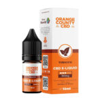 Wholesale Orange County CBD 10ml E Liquid Tobacco 300mg CBD 10pcsdisplay