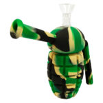 wholesale-camouflage-green-grenade-silicone-bong-with-removable-pieces-16cm