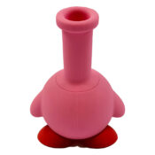 Cute Pink Creature Silicone Bong with Removable Pieces 14cm - Image 3