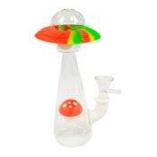 wholesale-mushroom-spaceship-glass-silicone-bong-glow-in-the-dark-18cm-1