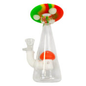 wholesale-mushroom-spaceship-glass-silicone-bong-glow-in-the-dark-18cm-2