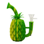 wholesale-pineapple-silicone-bong-with-metal-spoon-and-removable-pieces-18cm