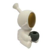 Spaceman White Silicone Bong 15cm - Image 2