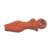 Tan Nude Figure Silicone Pipe 12cm - Image 2