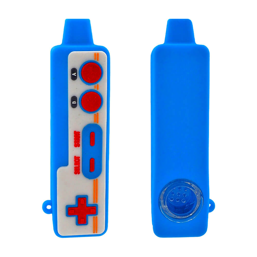 wholesale-console-controler-silicone-pipe-blue-10-5cm Console Controler Silicone Pipe Blue 10.5cm - Image 1