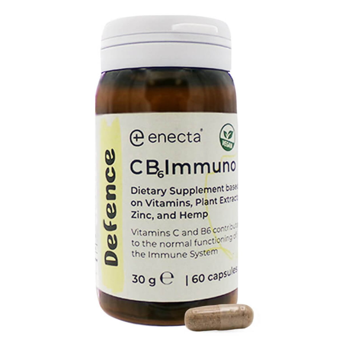wholesale-enecta-cb6-immuno-60-capsules-pack Enecta CB6 Immuno Dietary Supplement (60capsules/pack) - Image 1