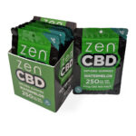 wholesale zen cbd watermelon gummies 250mg per bag 10 packs display