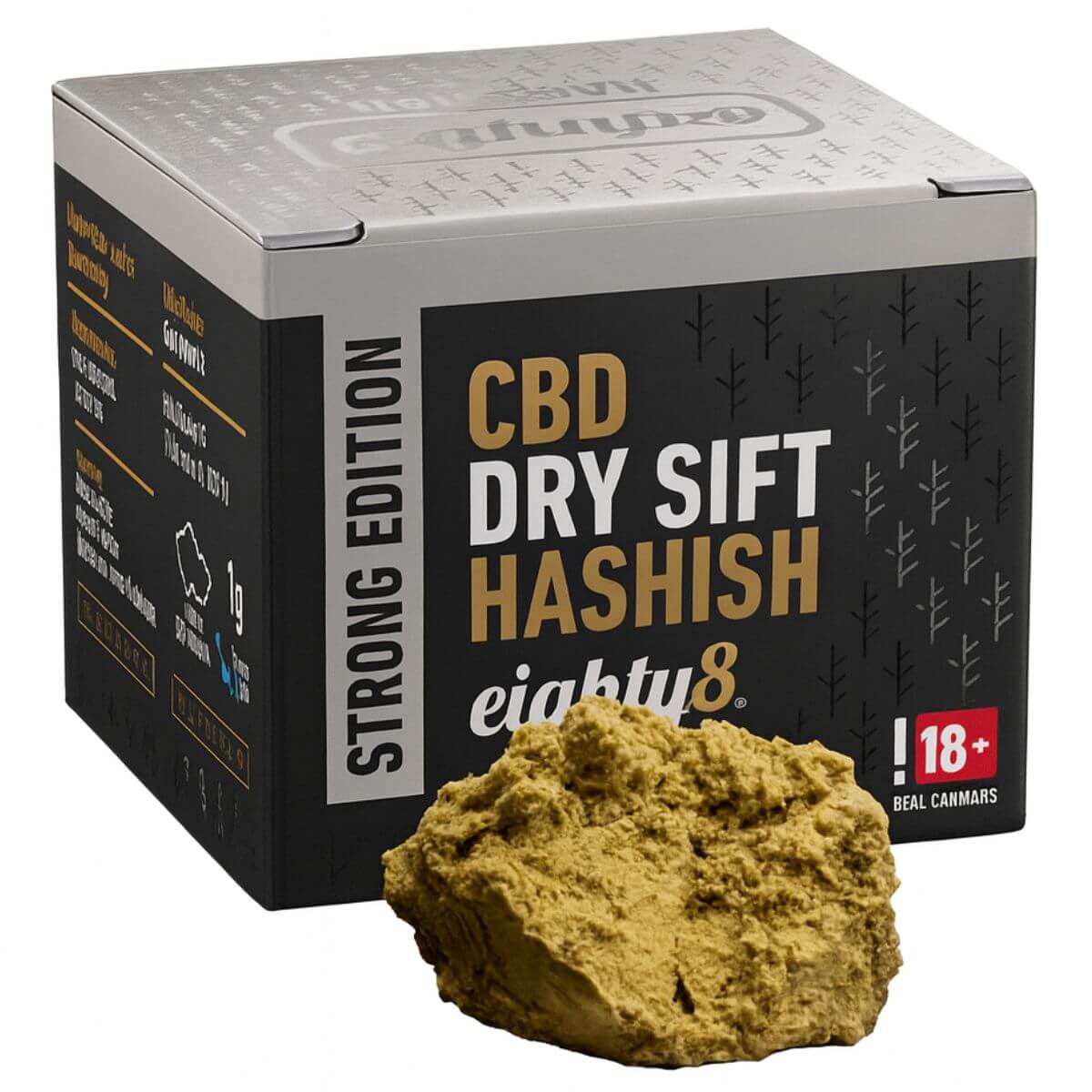 Wholesale-Eighty8-CBD-Extract-Dry-Sift-1g-8pcs-display-1 Eighty8 CBD Extract Dry Sift 14.56% CBD 1g (8pcs/display) - Image 1