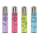 Clipper Lighters Simple Flower (24pcs/display) wholesale-clipper-lighters-simple-flower-24pcs-display-1