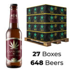 Cannabis Cherry Beer 4.5% Gold Leaf 330ml (27boxes/648beers) wholesale cannabis cherry beer 4 5 gold leaf 330ml 27boxes 648beers 1